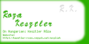 roza kesztler business card